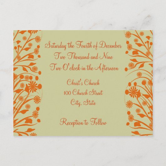 Christelijke huwelijksuitnodiging uitnodiging briefkaart (Achterkant)