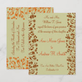 Christelijke huwelijksuitnodiging uitnodiging briefkaart (Voorkant / Achterkant)