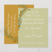 Christelijke huwelijksuitnodiging uitnodiging briefkaart (Voorkant / Achterkant)