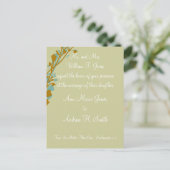 Christelijke huwelijksuitnodiging uitnodiging briefkaart (Staand voorkant)