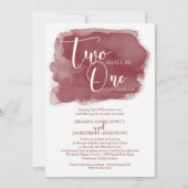 Christelijke huwelijksuitnodiging - Waterverf Mars Kaart (Voorkant)