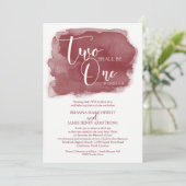 Christelijke huwelijksuitnodiging - Waterverf Mars Kaart (Staand voorkant)