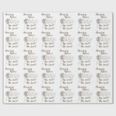 Christelijke Hymn; Amazing Grace Quote Cadeaupapier (Vlak)