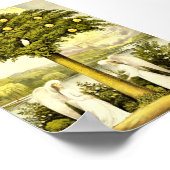  Christelijke illustratie van de levensboom 1892 Poster (Hoek)