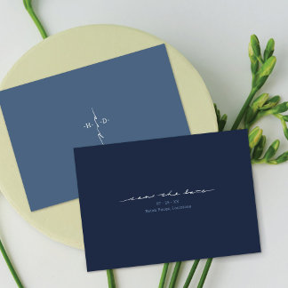 Christelijke initiële kruishandlettering niet-foto save the date