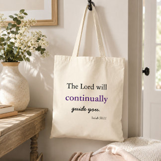 Christelijke inspiratie de Heer zal u leiden Tote Bag