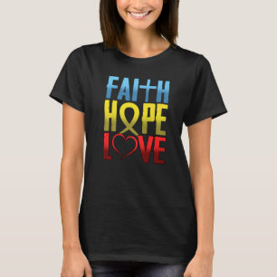 Christelijke inspiratie Faith Hope Love Religious T-shirt