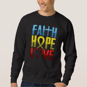 Christelijke inspiratie Faith Hope Love Religious Trui