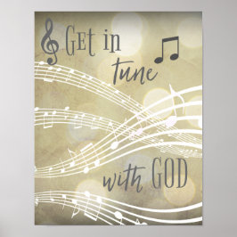 Christelijke inspiratie: ga in duik met God Quote Poster