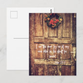 Christelijke inspiratie: Ik ben het Bijbelvers Briefkaart (Voorkant / Achterkant)