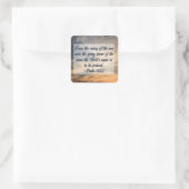 Christelijke inspiratie-scripts Psalms Vierkante Sticker (Tas)
