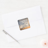 Christelijke inspiratie-scripts Psalms Vierkante Sticker (Envelop)