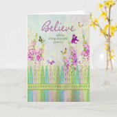 Christelijke Inspirerend - alles is mogelijk Kaart (Gele Bloem)