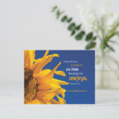 Christelijke Inspirerend Bijbel Verse Church Invit Briefkaart (Staand voorkant)