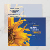 Christelijke Inspirerend Bijbel Verse Church Invit Briefkaart (Voorkant / Achterkant)