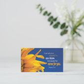 Christelijke Inspirerend Bijbel Verse Religie Visitekaartje (Staand voorkant)