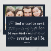 Christelijke Inspirerend Bijbelkerk Kerst Feestdagenkaart (Voorkant / Achterkant)