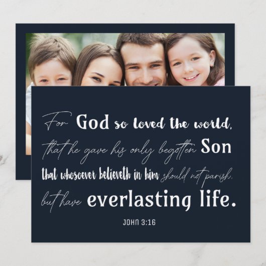 Christelijke Inspirerend Bijbelkerk Kerst Feestdagenkaart (Voorkant / Achterkant)