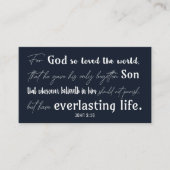 Christelijke Inspirerend Bijbelkerk Kerst Visitekaartje (Voorkant)