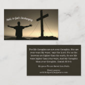 Christelijke Inspirerend bijbelse religieuzen Visitekaartje (Voorkant / Achterkant)