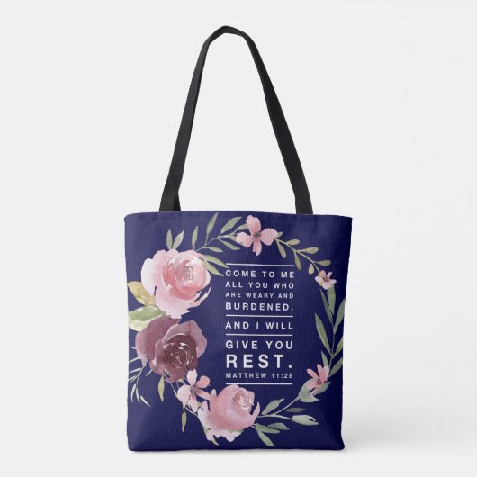 Christelijke inspirerend canvas tas (Achterkant)