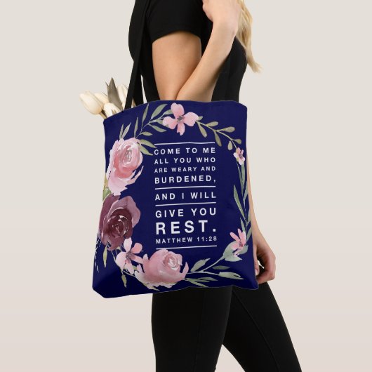 Christelijke inspirerend canvas tas (Dichtbij)