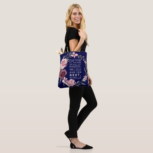 Christelijke inspirerend canvas tas (Op model)