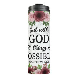 Christelijke inspirerend citaat tumbler thermosbeker