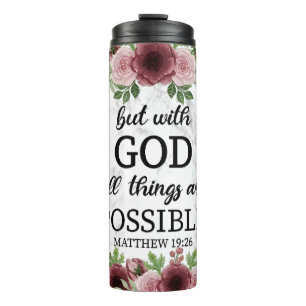 Christelijke inspirerend citaat tumbler thermosbeker