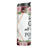 Christelijke inspirerend citaat tumbler thermosbeker (Gedraaid links)