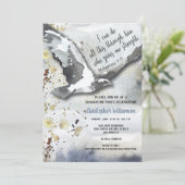 Christelijke Inspirerend Eagle Graduation Party Kaart (Staand voorkant)