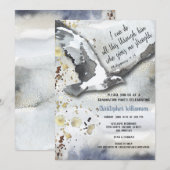 Christelijke Inspirerend Eagle Graduation Party Kaart (Voorkant / Achterkant)