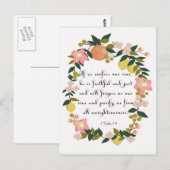 Christelijke inspirerend kunst - 1 Johannes 1:9 Briefkaart (Voorkant / Achterkant)