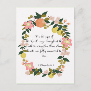 Christelijke inspirerend kunst - 2 Kronieken 16:19 Briefkaart