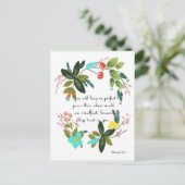 Christelijke inspirerend kunst - Isaiah 26:3 Briefkaart (Staand voorkant)