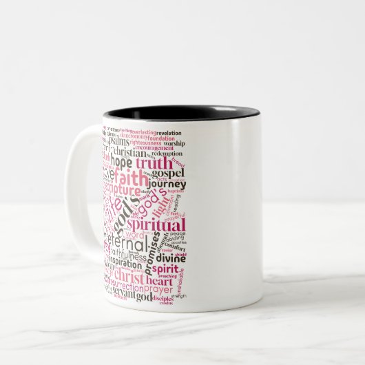 Christelijke Inspirerend kunst Mok (Voorkant links)