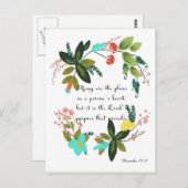 Christelijke inspirerend kunst - Proverbs 19:21 Briefkaart (Voorkant / Achterkant)