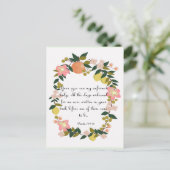 Christelijke inspirerend kunst - Psalm 139:16 Briefkaart (Staand voorkant)