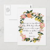 Christelijke inspirerend kunst - Psalm 139:16 Briefkaart (Voorkant / Achterkant)