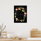 Christelijke inspirerend kunst - Romeinen 8:31 Poster (Keuken)