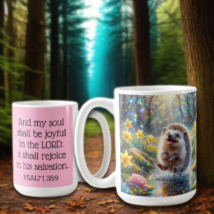 Christelijke Inspirerend Psalmen Whimsical Hedgeho Koffiemok