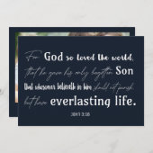 Christelijke Inspirerende Bijbel Kerk Kerstmis Feestdagenkaart (Voorkant / Achterkant)