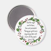 Christelijke Inspirerende Kerst Schrift Magneet (Voorkant / Achterkant)