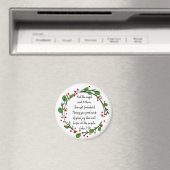 Christelijke Inspirerende Kerst Schrift Magneet (Insitu (Vaatwasser))