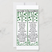 Christelijke Irish Blessing Celtic Cross Bladwijze Kaart (Voorkant)