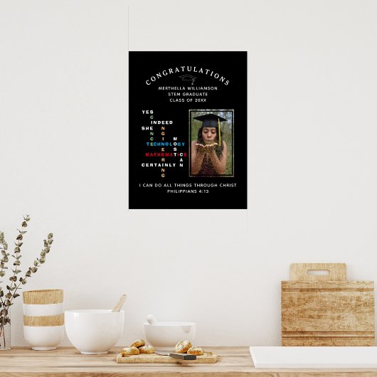 Christelijke JA ZE KAN STEM Afstuderen Poster (Keuken)