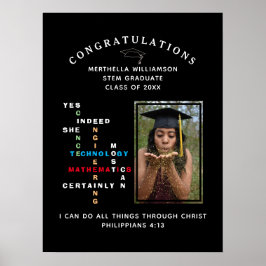 Christelijke JA ZE KAN STEM Afstuderen Poster