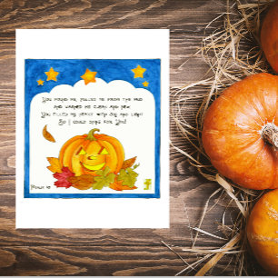 Christelijke Jack O Lantern Pumpkin Briefkaart