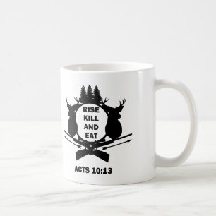Christelijke Jager Jacht Handelingen 10:13 Opstaan Koffiemok