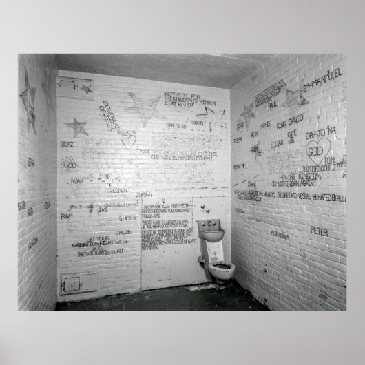 CHRISTELIJKE JAIL CELL GRAFFITI POSTER (Voorkant)